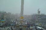 Евромайдан 7.12.2013 - вид сверху в немитинговое время