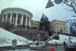 Евромайдан 7-8.12.2013 - Октябрьский дворец - ещё один сквот