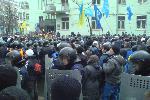 Евромайдан 7-8.12.2013 - охрана провластного митинга