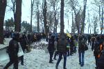 Евромайдан 7-8.12.2013 - неспешно выстраиваются цепочкой