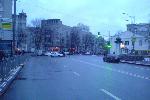 Евромайдан 7-8.12.2013 - перед метро Арсенальная - дорога перекрыта