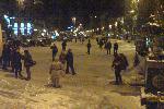 Евромайдан - ночь нападения - 11 декабря - Вид с баррикады