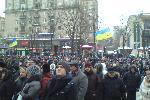 Евромайдан - ночь нападения - 11 декабря - Наблюдающие за уезжающими ментами