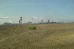 Гродно. Комбинат Азагтот, ой, Азот. Вид из окна поезда