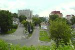 Вид с ж/д полотна совсем рядом с вокзалом