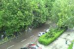 Вид с 5 этажа гостиницы на центральную улицу, кажется, Советскую