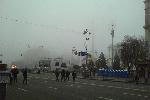 Утренняя прогулка по Киеву. Майдан в тумане